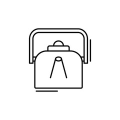 Poster - Kettle icon. Simple line, outline vector elements of kitchen object for ui and ux, website or mobile application
