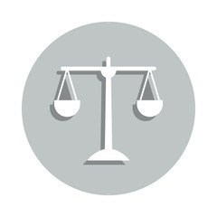 Aufkleber - Libra, scaling badge icon. Simple glyph, flat vector of Business icons for ui and ux, website or mobile application