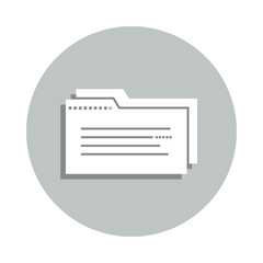 Aufkleber - folder, docs badge icon. Simple glyph, flat vector of Business icons for ui and ux, website or mobile application
