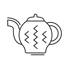 Poster - Tea pot icon. Simple line, outline vector elements of kitchen object for ui and ux, website or mobile application