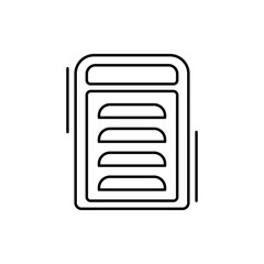Poster - Slicer icon. Simple line, outline vector elements of kitchen object for ui and ux, website or mobile application