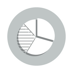 Poster - pie, diagram, diagram chart badge icon. Simple glyph, flat vector of Business icons for ui and ux, website or mobile application