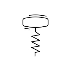 Poster - Bottle opener icon. Simple line, outline vector elements of kitchen object for ui and ux, website or mobile application
