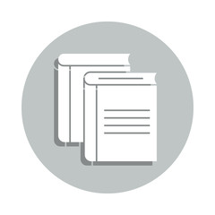 Aufkleber - books, reference data badge icon. Simple glyph, flat vector of Business icons for ui and ux, website or mobile application