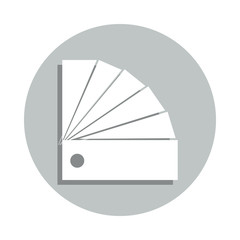 Poster - color swatch badge icon. Simple glyph, flat vector of Business icons for ui and ux, website or mobile application