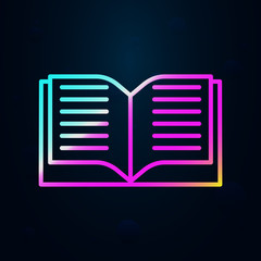 Poster - editorial, book nolan icon. Simple thin line, outline vector of Editorial design icons for ui and ux, website or mobile application