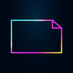 Poster - editorial, file nolan icon. Simple thin line, outline vector of Editorial design icons for ui and ux, website or mobile application