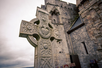 Wall Mural - cross in a cemetery in Ireland