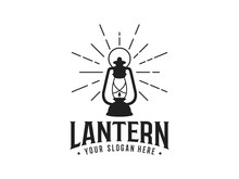 Abstract Lantern Vintage Logo Template Vector