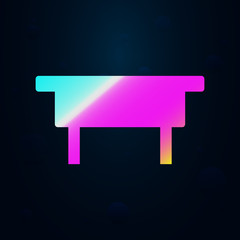 Poster - Bookshelf nolan icon. Simple thin line, outline vector of furniture icons for ui and ux, website or mobile application