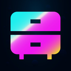 Poster - Bookshelf nolan icon. Simple thin line, outline vector of furniture icons for ui and ux, website or mobile application