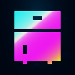 Poster - Bookshelf nolan icon. Simple thin line, outline vector of furniture icons for ui and ux, website or mobile application