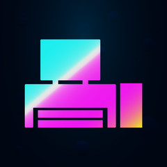 Poster - Clock nolan icon. Simple thin line, outline vector of furniture icons for ui and ux, website or mobile application