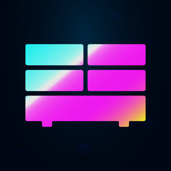 Poster - Air conditioner nolan icon. Simple thin line, outline vector of furniture icons for ui and ux, website or mobile application