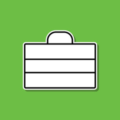 Poster - Portfolio sticker icon. Simple thin line, outline vector of photography icons for ui and ux, website or mobile application