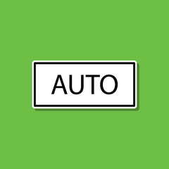 Poster - Auto sticker icon. Simple thin line, outline vector of photography icons for ui and ux, website or mobile application