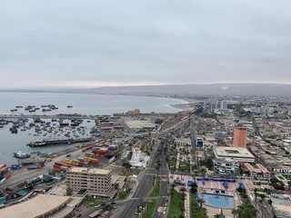 aerial view of barcelona spain