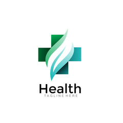 modern health medical logo. simple icon illustration vector