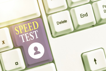 Poster - Handwriting text writing Speed Test. Conceptual photo psychological test for the maximum speed of performing a task