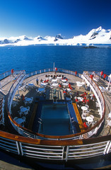 Wall Mural - Cruise ship Marco Polo rear deck, Antarctica