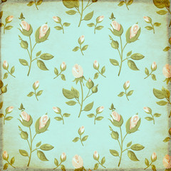 Poster - Retro background in shabby chic style