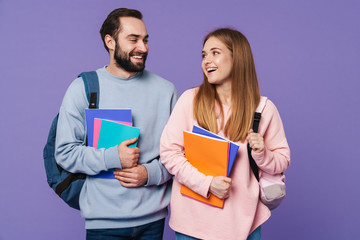 Poster - Happy loving couple friends students