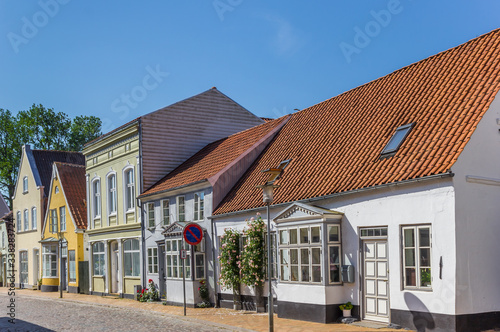 Fotomural Colorful houses in the historic center of Tonder, Denmark