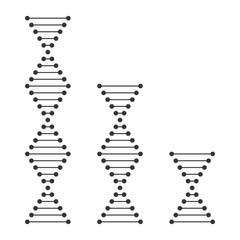 Wall Mural - dna icons set. dna structure vector symbol