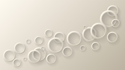Aufkleber - Modern abstract light background with circle ring. Modern geometric vector. Abstract vector design round. Trendy graphic round background. Brochure design. Geometric shape. Template with circles.
