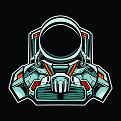 Wall Mural - astronaut robot vector illustration design
