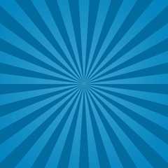 Wall Mural - blue sunburst background. abstract texture with starburst. blue sun rays background. bright beams pa