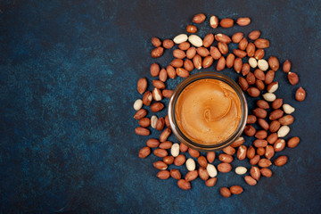 Wall Mural - peanut butter in a glass jar