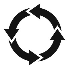 Poster - Water recycling icon. Simple illustration of water recycling vector icon for web design isolated on white background