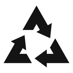 Poster - Organic recycling icon. Simple illustration of organic recycling vector icon for web design isolated on white background