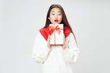 Fototapeta Na drzwi - girl with gift box