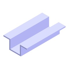 Poster - Gutter cover icon. Isometric of gutter cover vector icon for web design isolated on white background