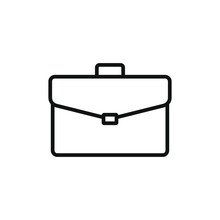 Simple Icon Of A Briefcase Vector Illustration