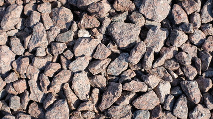 Poster - granite crushed stone. stone texture