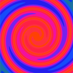 Wall Mural - Twirl Twist paint 70s Retro colors abstract fluid backgrounds bohemian color palette Swirl vortex vector background red and blue