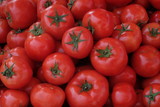 Fototapeta Kuchnia - tomato, tomatoes, food, red, vegetable, fresh, healthy, organic, isolated, ripe, fruit, market, vegetables, diet, white, green, raw, salad, juicy, agriculture, vegetarian, freshness, natural, ingredie