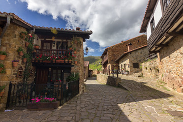 Wall Mural - Village of Barcena Mayor in Cantabria (Spain)