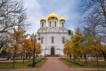 Wall Mural - Orthodox church of St. Catherine. Catherine's Cathedral in Tsarskoe Selo (Pushkin), St Petersburg, Russia