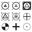 © Marina - Vfx motion marker set. Video footage replacement tracking markers element