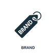 Brand icon. Simple element from intellectual property collection. Filled Brand icon for templates, infographics and more