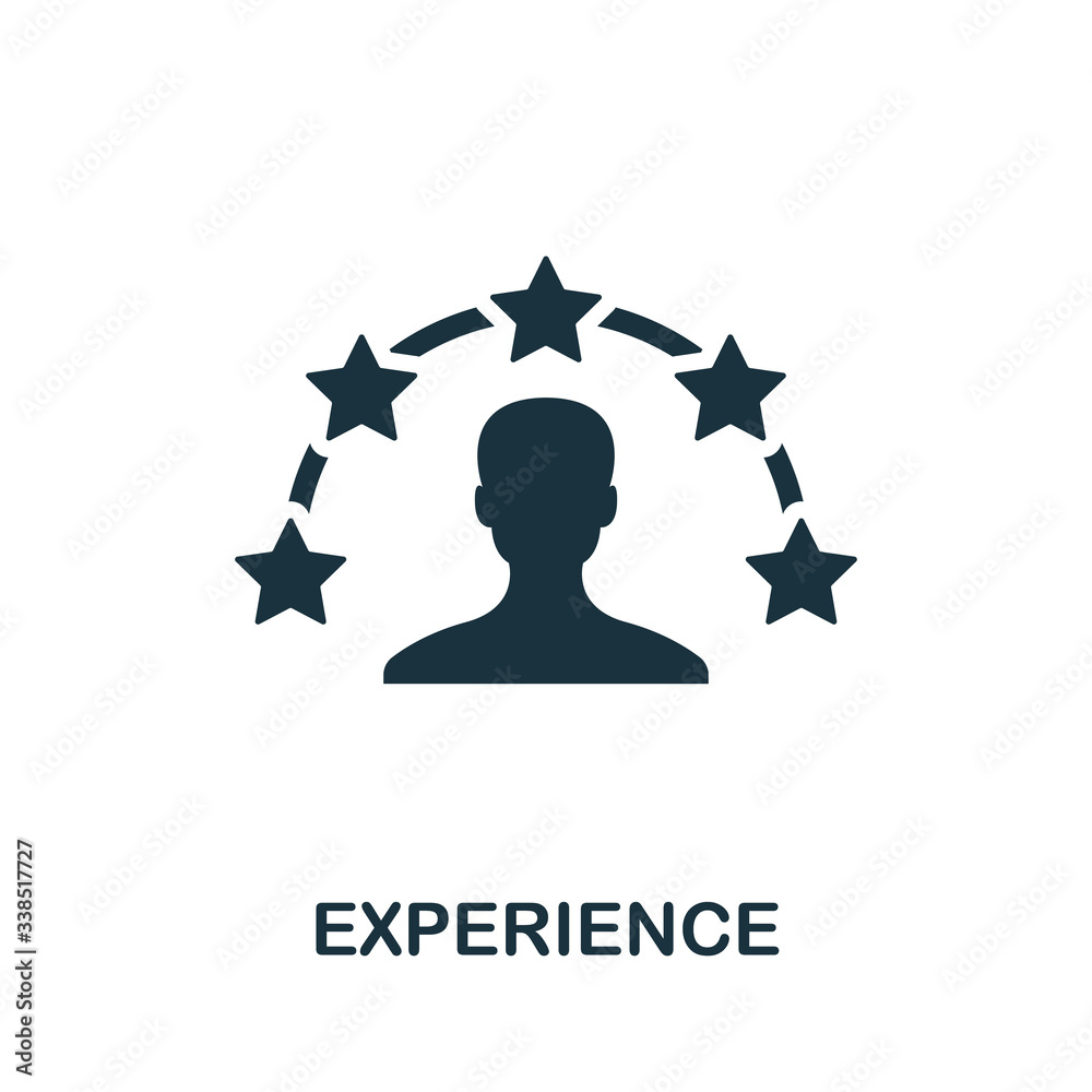 Experience icon. Simple element from consulting collection. Filled ...
