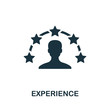 Experience icon. Simple element from consulting collection. Filled Experience icon for templates, infographics and more
