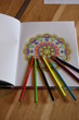 colorare disegnare colori mandala antistress stress matite colorate 
