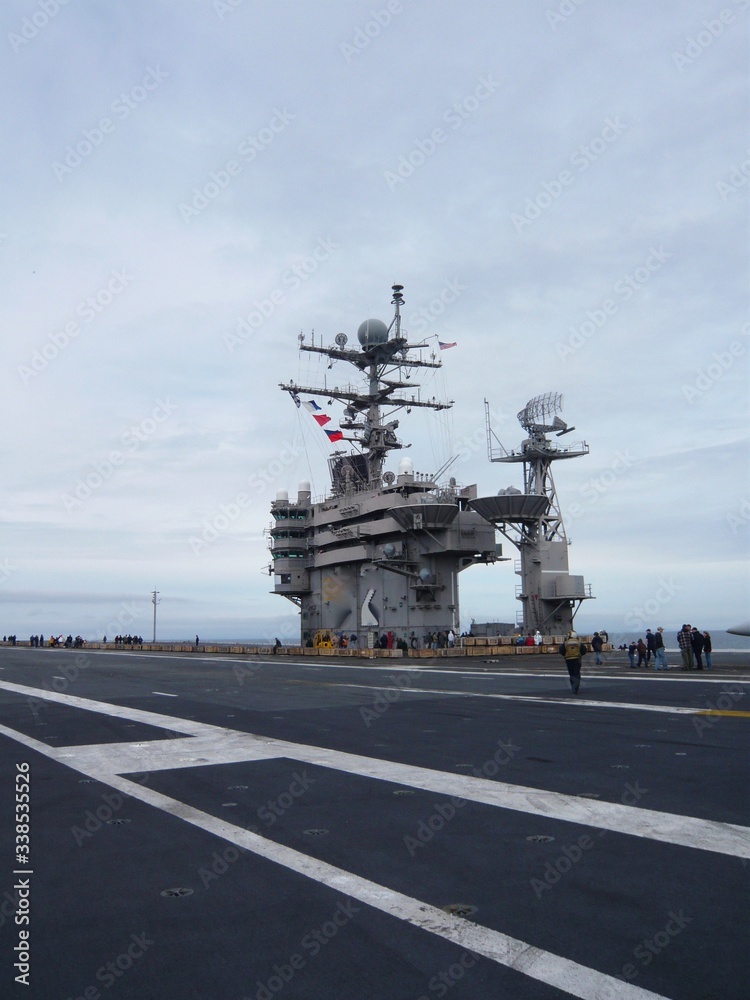 Control Tower Aircraft Carrier Stock Photo | Adobe Stock
