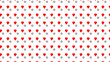 Seamless Hearts pattern with white Background. Pattern design for print, wrapping.