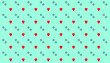 Seamless Hearts pattern with Green Background. Pattern design for print, laser cutting, engraving, wrapping.